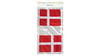 Papirflag p pind 18 x 22 cm - 10 flag - Dannebrog