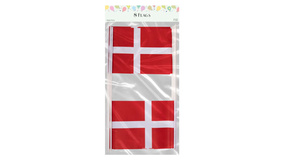 Papirflag p pind 18 x 22 cm - 10 flag - Dannebrog