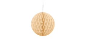 Honeycomb Ball - Light Cream - 20 cm - 1 stk./ps