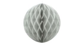 Honeycomb Ball - Light Grey - 30 cm - 1 stk./ps