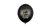 Ballon - Happy Newyear - Sort - 30 cm - 6 stk./ps