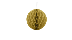 Honeycomb Ball - Gold - 20 cm - 1 stk./ps