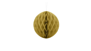 Honeycomb Ball - Gold - 20 cm - 1 stk./ps